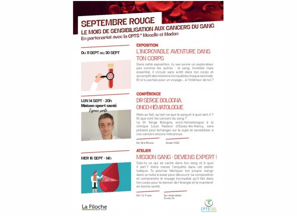 Septembre Rouge : mois de sensibilisation aux cancers du sang
